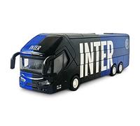 MONDO Motors 51214 - Pullman F.C. International Milano - Modèle Jouet - Bus avec Embrayage arrière arrière - Couleur Noir Bleu Clair