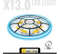 MONDO MOTORS - Drone radiocommandé - Effets lumineux - Ultradrone X13 LED Light - Diametre 13cm