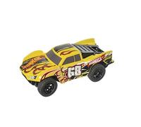 Mondo Motors Hot Wheels Baja Truck, modèle à l'échelle 1:24, jusqu'à 8 km/h de Vitesse, Voiture pour Enfants ref 63823, Couleur Jaune