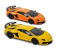 MONDO Motors, Lamborghini SVJ, modèle à l’échelle 1:24, jusqu'à 8 km/h de Vitesse, Jouet pour Enfants 63635