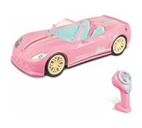 Mondo Motors - Limited Edition - Mattel Barbie Dream Car Cabrio Glamour - Voiture radiocommandée pour Enfants de Barbie - Deux Places - détails réalistes - Couleur Rose - 63759