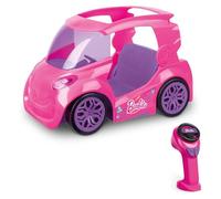 MONDO Motors - Mattel Barbie City Car 2.4 Ghz - Voiture radiocommandée 2 Places - Peut accueillir 2 poupées - Couleur Fuchsia - 63698