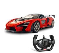 Mondo Motors, MC Laren Sena - Modèle en échelle 1 : 14, jusqu'à 10 km/h de Vitesse - Jouet pour Enfants - 63642 Noir/Blanc