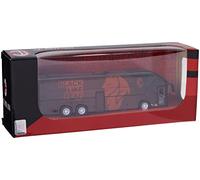 MONDO Motors - Pullman A.C. Milan Maquette Jouet - Bus avec rétrocharge Embrayage Pull Back - Couleur Rouge Noir - 51213