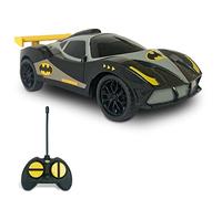 MONDO Motors - RC Batmobile Batman DC - Modèle radiocommandé à l'échelle 1:28 - Jusqu'à 10 km/h de Vitesse - Voiture Jouet pour Enfants - 63699 Gris/Noir