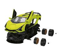MONDO Motors RC Kit Lamborghini Sian, Vitesse 8 km/h, échelle 1:18, Couleur Verte, 63692, Vert