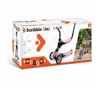 Mondo On&Go Scribble 5-en-1 Draisienne évolutive, Noir / Rose