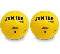 Mondo Sport - Ballon de Football Junior 3 - Taille 3 Premiers Coups de Pied - 300 g - Couleur Jaune - 01520 (Lot de 2)