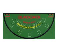 Mondo Tessuti - Tapis de jeu - Texas Hold'em Poker Black Jack Roulette - Haute Qualité Made in Italy (Black Jack)