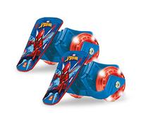 Mondo Toys 28624 Spider Man Clip-on Skate roulettes de Chaussure à Deux Roues pour Vos Talons - LED Light Roues LED - Taille réglable - Charge maximale : 50 kg