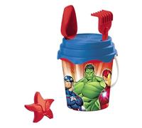 Mondo Toys - BUCKET SET + WATER CAN AVENGERS - Seau 17 cm avec cruche pour eau - Jouet de plage (6 pièces) pour enfants - 28431