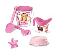 Mondo Toys - BUCKET SET + WATER CAN BARBIE - Seau 17 cm avec cruche pour eau - Jouet de plage (6 pièces) pour enfants - 18443