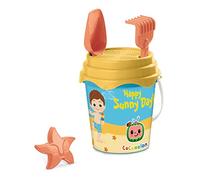 Mondo Toys - BUCKET SET + WATER CAN COCOMELON - Seau 17 cm avec cruche pour eau - Jouet de plage (6 pièces) pour enfants - 28700