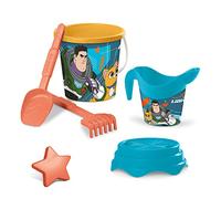 Mondo Toys - BUCKET SET + WATER CAN LIGHTYEAR - Seau 17 cm avec cruche pour eau - Jouet de plage (6 pièces) pour enfants - 28667