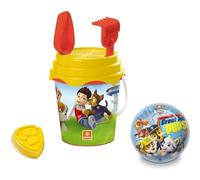 Mondo Toys - BUCKET SET + WATER CAN PAW PATROL - Seau 17 cm avec cruche pour eau - Jouet de plage (6 pièces) pour enfants - 28243