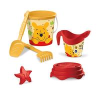 Mondo Toys - BUCKET SET + WATER CAN WINNIE - Seau 17 cm avec cruche pour eau - Jouet de plage (6 pièces) pour enfants - 28680