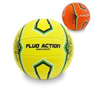 mondo Toys - Fluo Action - Balle de Jeu Volley Beach Volley - Taille Officielle 5 - Soft Touch PVC Souple - 13867