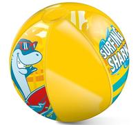 Mondo Ballon de plage Surfing Shark 50 cm coloré gonflable enfants, garçons et adultes 16921