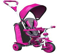 Mondo Toys - Tricycle évolutif Convertible avec siège Rotatif - Strolly Spin - Rose - Glisse Urbaine - Promenade - Enfant - 12 Mois et Plus - 25341