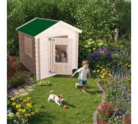 Mondo Viro Abri de jardin en bois de sapin "Snoopy" pour enfants 98 x 98 cm