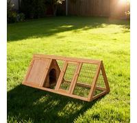 Mondo Viro Abri pour petits animaux en bois de sapin avec clôture 116 x 50 cm 41 h