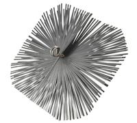 Mondo Viro Brosse pour cheminée de nettoyage de cheminée en acier (25 x 25 cm, carré)
