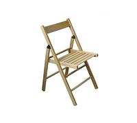 Mondo Viro Lot de 4 chaises pliantes en bois de hêtre pour extérieur et intérieur