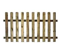 Mondo Viro Portail en bois de pin autoclavé - Barrière de clôture résistante en différentes dimensions (taccionata 180 x 100 cm)