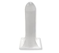 MONDO VIRO Tube pour la préparation de saucisses et rôtis avec ogive Entonnoir en polyéthylène transparent (Ø 96 mm)