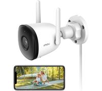 MONDODIGITALE-2K(3Mp) Caméra Surveillance Wifi Extérieure,Étanche Ip67,Vision Nocturne De 30M,Détection Des Personnes Et Des Véhicules Ai,Sirène,2.4 Ghz Wifi,Compatible Avec Alexa (Bullet 3C 3M