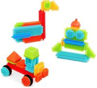 Mondodigitale-Bristle Block-Ba3068z-Jeu De Construction-Seau-50 Pièces