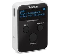 MONDODIGITALE-Digitradio Mobil 2-Mini Radio Portable Dab+/Fm Avec Batterie Intégrée (Radio De Poche Rechargeable, Casque, Écran Oled, Mémoire Des Favoris)-Noir/Blanc