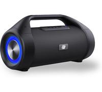 MONDODIGITALE-Enceinte Bluetooth Puissante-Aux, Sd Und Usb-Haut-Parleur Bluetooth-Enceinte Portable Avec Lumière Led-Autonomie 12H-Noir