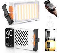 MONDODIGITALE-Fiveray M40 [Official] Panneau Led 40W, Lumiere Photo De Poche 320G Avec Batterie, 14000 Lux, 2700-6200K, Cri¿96, Tlci¿97, Streaming Lampe Portable Pour Youtube Tiktok Livestream