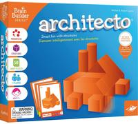 Mondodigitale-Foxmind Architecto Puzzle 3d Jeu De Logique Age : 7+ 1 Joueur Temps De Partie : 10min, Foxarch02fr, Orange