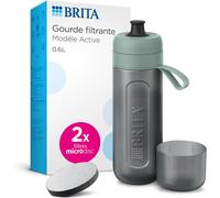 MONDODIGITALE-Gourde Filtrante Active Vert Clair (0,6 L) Réduit Le Chlore, Les Particules Fines ¿ 15 µm, Certains Pesticides, Herbicides Et Hormones, Préserve Les Minéraux Tels Que Le Calcium Et Le M