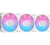 MONDODIGITALE-Icue Link Rx120 Rgb 120Mm Ventilateurs Pwm Avec Hub Système Icue Link - Roulement À Dôme Magnétique - Triple Pack - Blanc