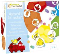 Mondodigitale-Je530c-Une Boite Éducative De 30 Pions + 6 Plateaux-À Partir De 2 Ans-Loto Apprendre Les Couleurs