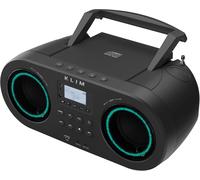 MONDODIGITALE-Lecteur Cd Portable B5 Boombox, Radio Fm Avec Lecteur Cd Bluetooth, Usb, Mp3, Aux, Modes D'Éclairage, Batterie Rechargeable, Mode Veille Auto, Poste Radio Cd Player Avec Égaliseur Numéri