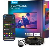 Mondodigitale-Led Tv Rétroéclairage 4.6m, Ruban Led Rgbic Pour Téléviseurs 70-80 Pouces, Contrôlé Par Bluetooth Et Wi-Fi, Fonctionne Avec Alexa & Google Assistant, 11 Modes De Musique, 99+ Modes De Sc