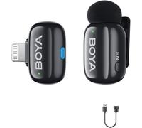 MONDODIGITALE-Mini Micro Lavalier Sans Fil Pour Iphone/Ipad Mfi Certified Lightning Plug, Ai Voice Change, Ultra Mini Microphone Pour Tiktok Youtube Content Creators