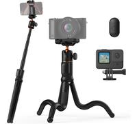 MONDODIGITALE-Mini Trépied Flexible Caméra Smartphone Avec Télécommande,Ms29 Perche Selfie Trépied,Avec Adaptateur Montage Caméra D'Action Pour Hero 13 12 11 10 9,Vis 1/4"",Octopus Trepieds