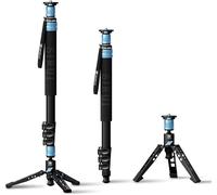 MONDODIGITALE-Monopode Appareil Photo Avec Pieds,Monopode Vidéo De Voyage En Aluminium De 74,8 Pouces Avec Base Amovible,Charge Maximale De 26,4Lbs,Panoramique À 360°,Pour Canon Nikon Sony(Am-404Fl