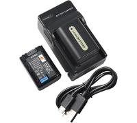 MONDODIGITALE-Np-Fh50 Lot De 2 Batteries Li-Ion Et Chargeur Micro Usb Compatible Avec Sony Dslr-A230, Dslr-A290, Dslr-A330, Dslr-A380, Dslr-A390, Dsc-Hx1, Dsc-Hx100V, Dsc-Hx200V, Hdr-Tg5V