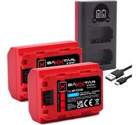 MONDODIGITALE-Pro Np-Fz100 Pack De Batteries 2600Mah (Génération Iv) Également Compatible Avec Sony Alpha 6700 A1 7C-Ii 7Cr 7-Iv 7R-V Zv-E1 Fx3 Fx30 (Avec Mini Lcd Dual - Entrée Usb-C/Microusb)