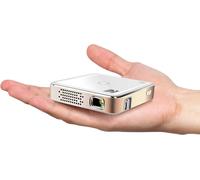 MONDODIGITALE-Projecteur Portable Ultra Mini 75 - Projecteur Dlp Led Hd Rechargeable, Écran 100, Haut-Parleur Intégré - Hdmi, Usb Et Micro Sd
