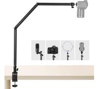 MONDODIGITALE-Support De Bureau Pour Appareil Photo Trépied Aérien Bras Articulé Flexible À 360° Avec Vis 3/8' Et Vis 3/8' À 1/4' Reflex Numériques Projecteur Ring Light Tkb01
