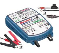 Mondodigitale-Tecmate 2 Duo X 2 Bank, Tm570, Séries Bronze: Système Permettant De Charger Et D¿Assurer La Maintenance D¿Une Batterie Scellée De 2x 12v /12,8v 2a En 5 Étapes