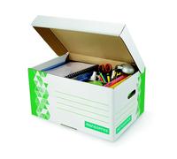 Lot de 10 - RAJA Caisse archives Premium - L.54 x P.36 x H.26 cm - Vert