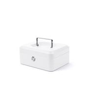 MONDOFFICE Caissette à monnaie moyen modèle L.20 x H.9 x P.16 cm - Blanc
